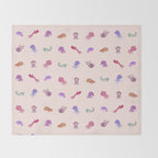 Squids Throw Blanket Gallery Image 2