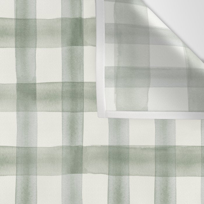 watercolor plaid - sage Wall Tapestry Gallery Image 3