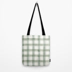 watercolor plaid - sage Tote Bag Gallery Image 2