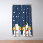 Christmas Baby Seal with fairy lights Window Curtain Gallery Image 3