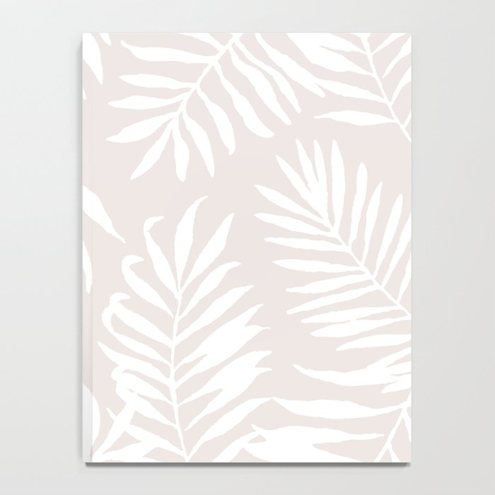 Tropical Palm Leaves - Palm Leaf Pattern - Sandy Beige Notebook Gallery Image 4