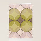 Nuanced echoing circles tell a story in a painterly way with soft muted hues Stationery Card Gallery Image 2