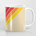 Papaow - Classic 70s Vintage Style Retro Summer Stripes Coffee Mug Gallery Image 1