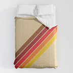 Papaow - Classic 70s Vintage Style Retro Summer Stripes Comforter Gallery Image 6