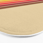 Papaow - Classic 70s Vintage Style Retro Summer Stripes Bath Mat Gallery Image 3