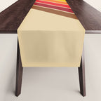 Papaow - Classic 70s Vintage Style Retro Summer Stripes Table Runner Gallery Image 1