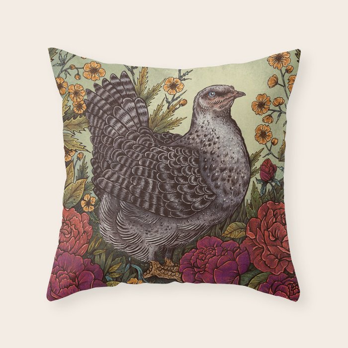 Rose Hen Throw Pillow Gallery Image 6
