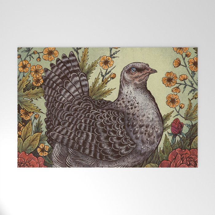 Rose Hen Welcome Mat Gallery Image 1
