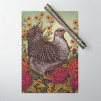 Rose Hen Wrapping Paper Gallery Image 1