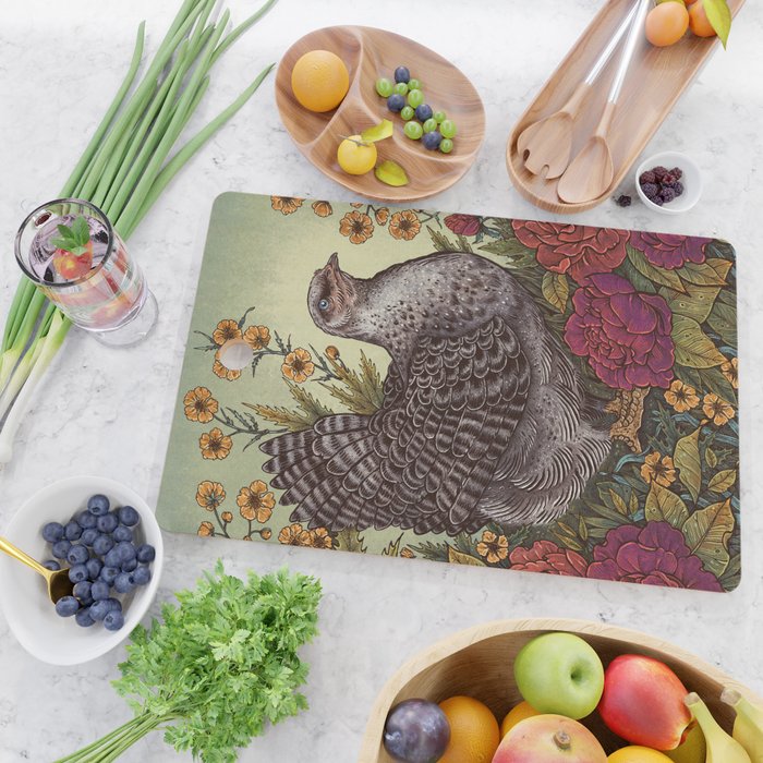 Rose Hen Cutting Board Gallery Image 2