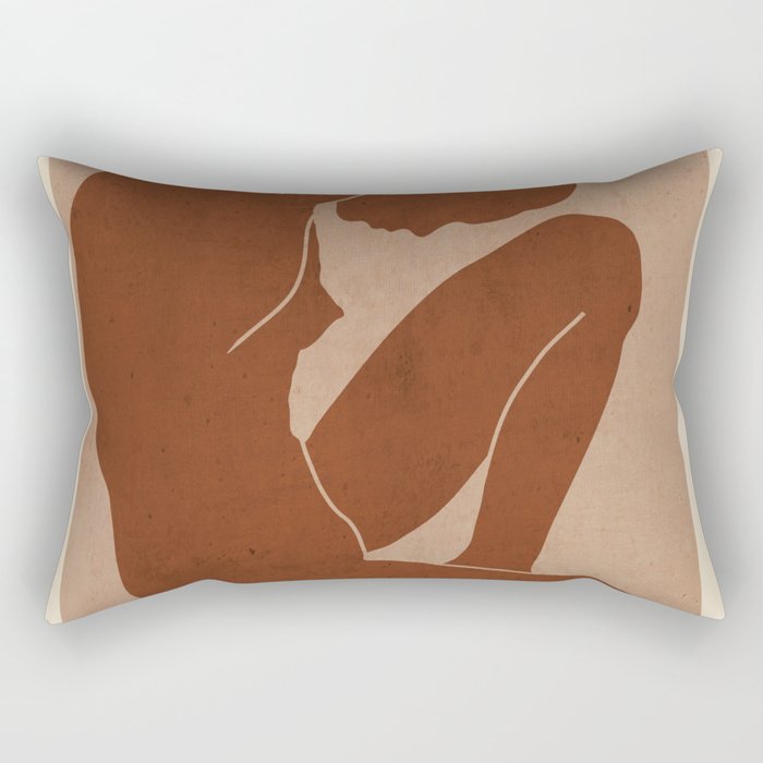 Abstract Nude Art Rectangular Pillow Gallery Image 1