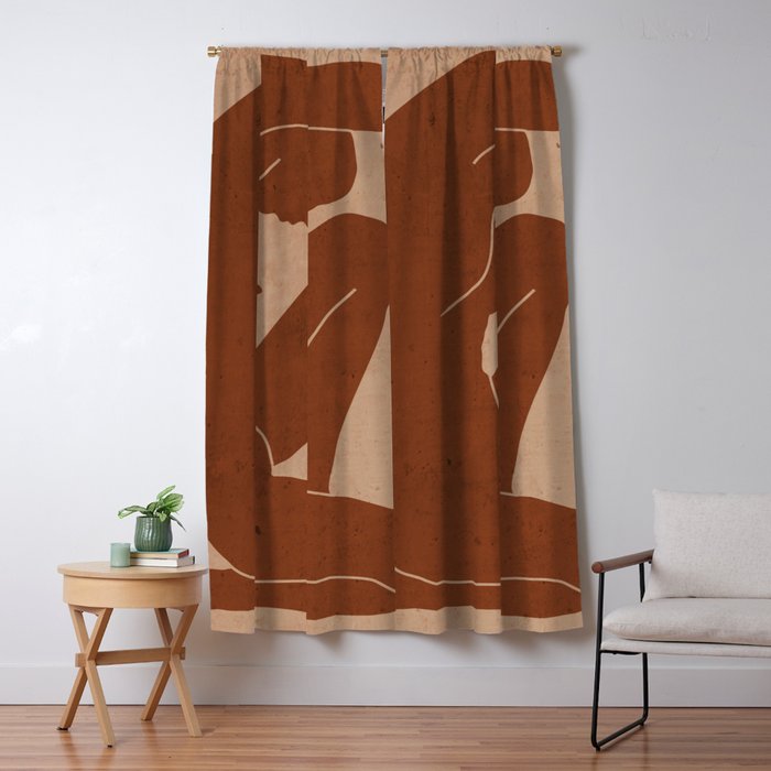 Abstract Nude Art Window Curtain Gallery Image 5