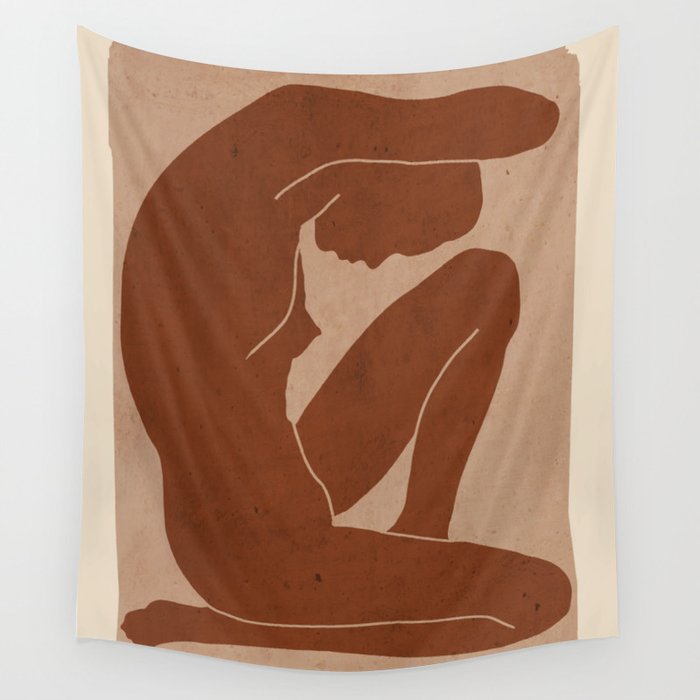 Abstract Nude Art Wall Tapestry Gallery Image 4