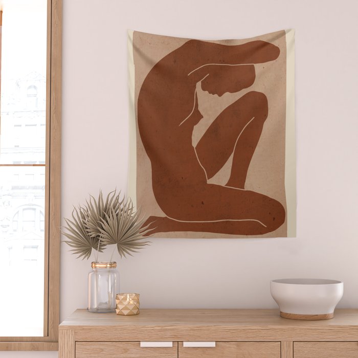 Abstract Nude Art Wall Tapestry Gallery Image 2