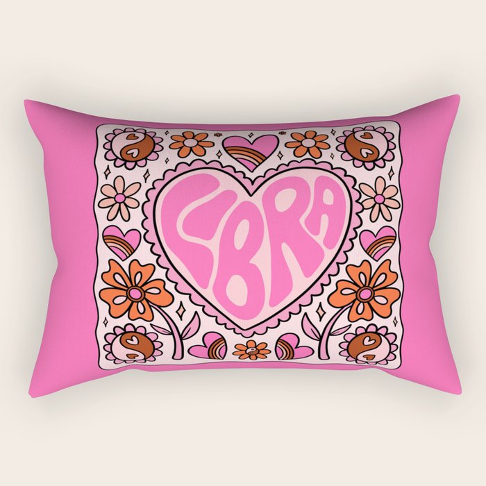 Libra Heart Rectangular Pillow Gallery Image 2