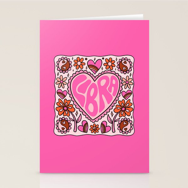 Libra Heart Stationery Card Gallery Image 1