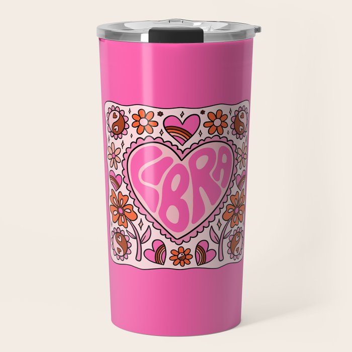 Libra Heart Travel Mug Gallery Image 1