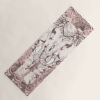 Bohemian, Elephant, Mandala, Blush, Moon Yoga Mat Gallery Image 1