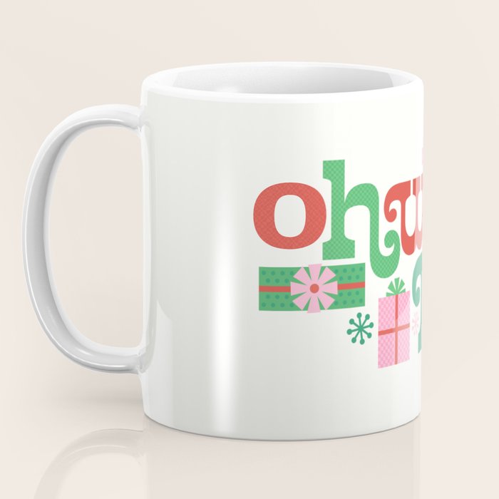 Oh What Fun - Red and Green Coffee Mug Gallery Image 3