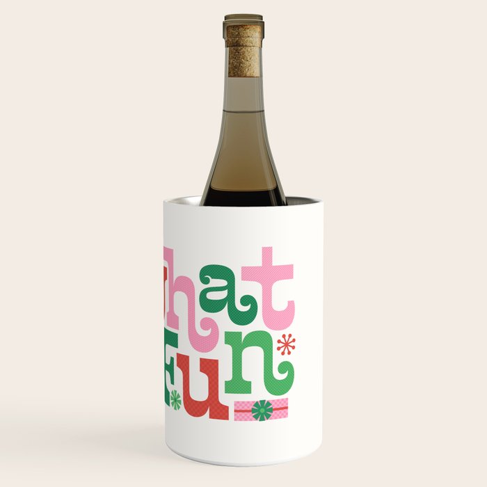 Oh What Fun - Red and Green Wine Chiller Gallery Image 3