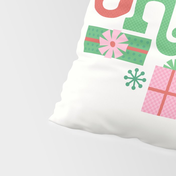 Oh What Fun - Red and Green Pillow Sham Gallery Image 4