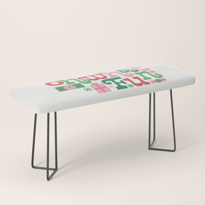 Oh What Fun - Red and Green Bench Gallery Image 1