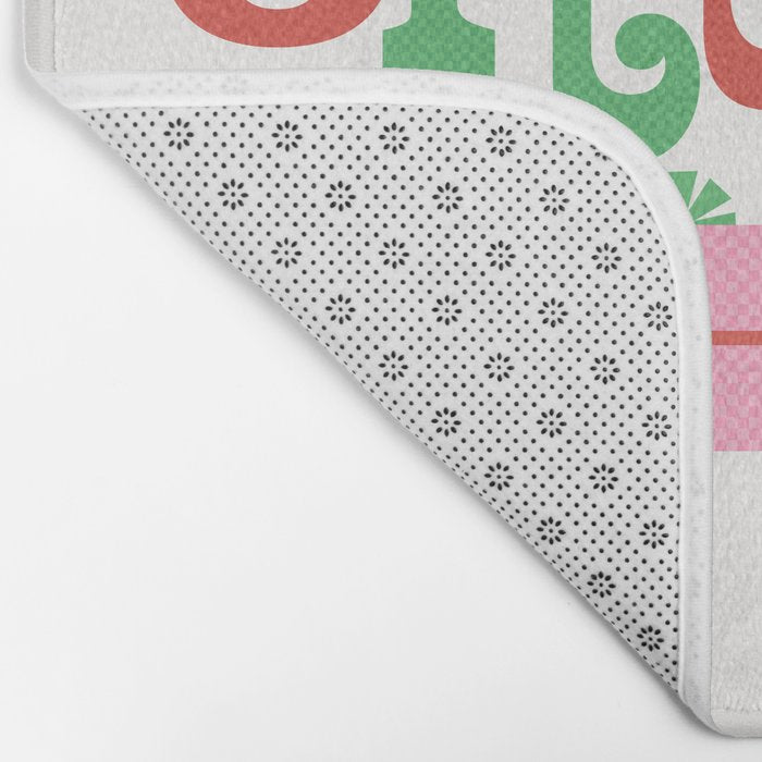 Oh What Fun - Red and Green Bath Mat Gallery Image 2