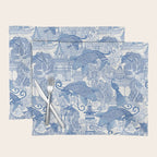 chinoiserie toile blue Placemat Gallery Image 1