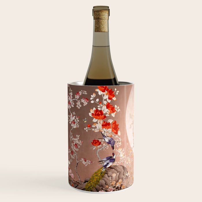 Chinoiserie Moonlight Sakura Garden Wine Chiller Gallery Image 2