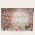 Chinoiserie Moonlight Sakura Garden Wall Hanging Gallery Image 1