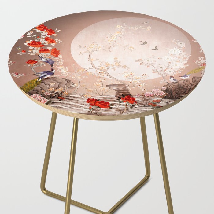 Chinoiserie Moonlight Sakura Garden Side Table Gallery Image 2