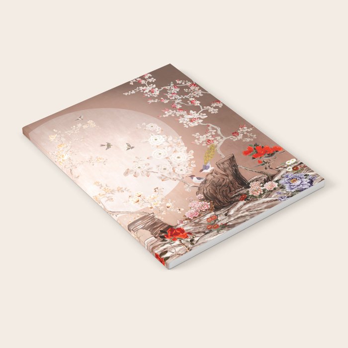 Chinoiserie Moonlight Sakura Garden Notebook Gallery Image 2
