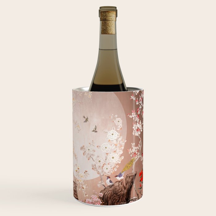 Chinoiserie Moonlight Sakura Garden Wine Chiller Gallery Image 3