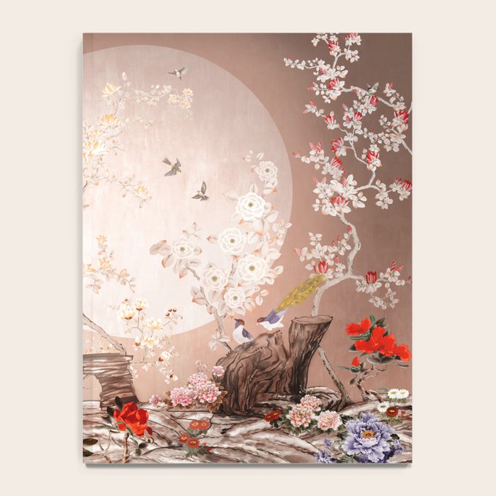 Chinoiserie Moonlight Sakura Garden Notebook Gallery Image 4