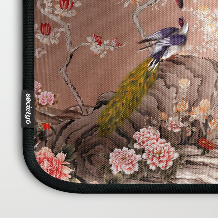 Chinoiserie Moonlight Sakura Garden Laptop Sleeve Gallery Image 3