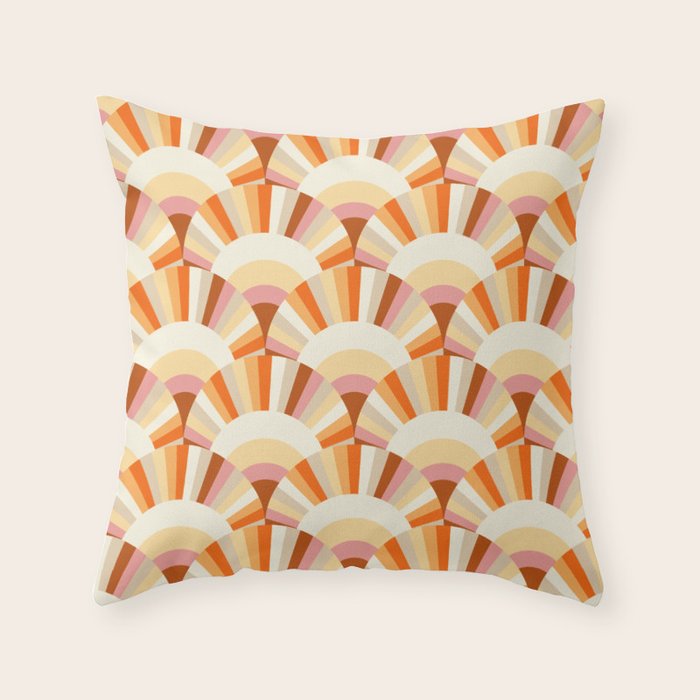 Retro Summer Sunshine Throw Pillow Gallery Image 6