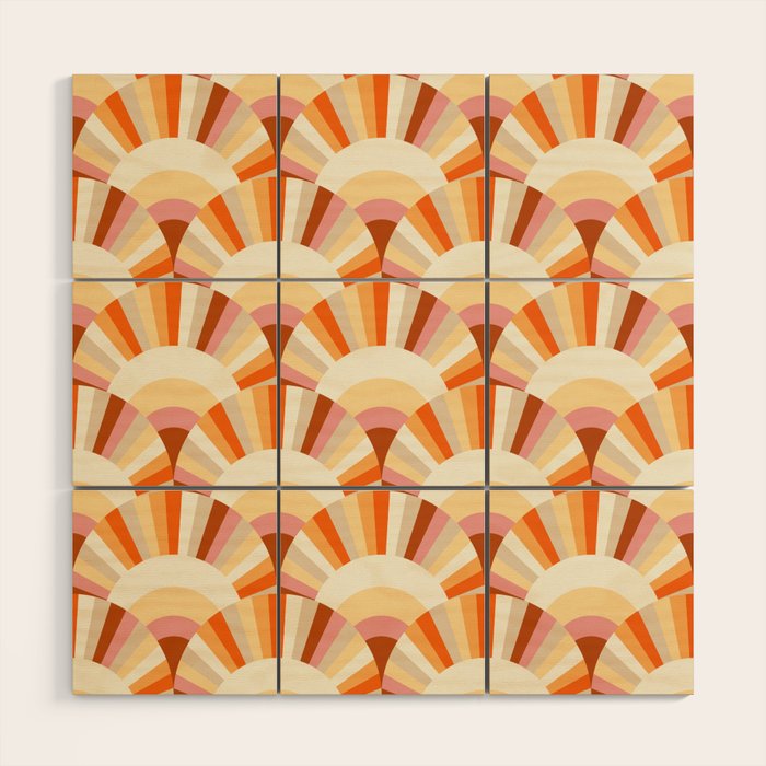 Retro Summer Sunshine Wood Wall Art Gallery Image 1