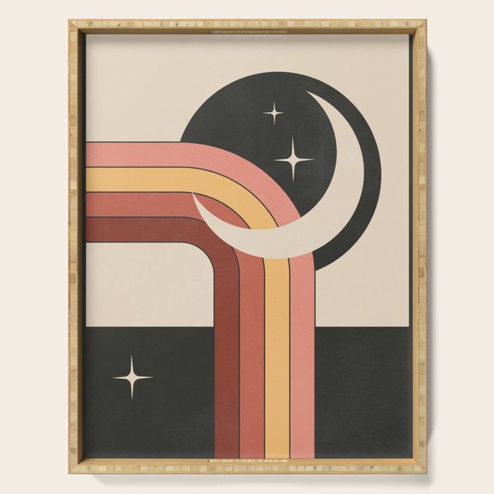 Geometric Abstraction 60 Serving Tray Gallery Image 1