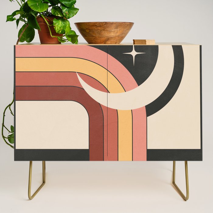 Geometric Abstraction 60 Credenza Gallery Image 1