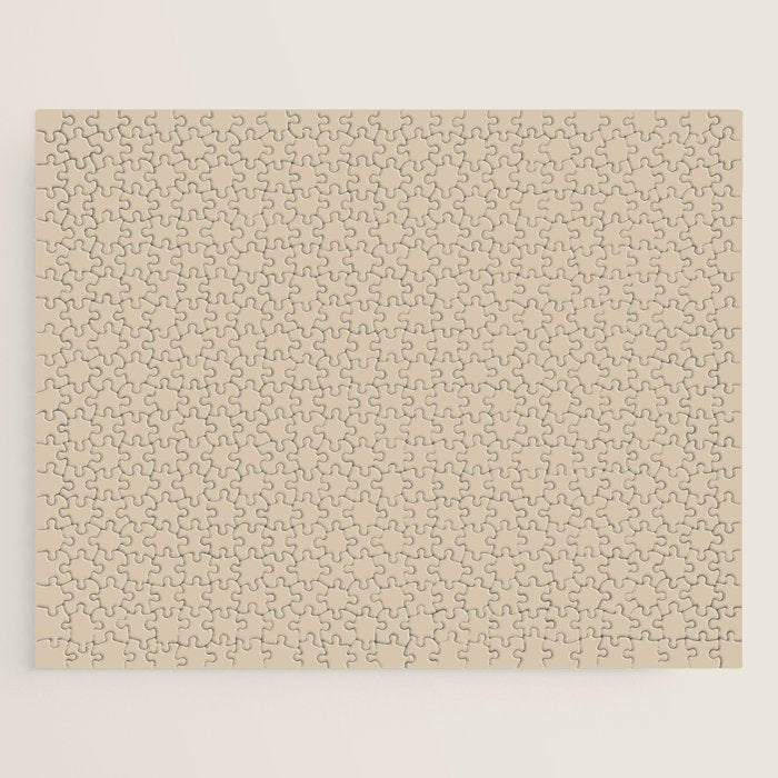 Mushroom Beige Solid Colour Jigsaw Puzzle Gallery Image 1