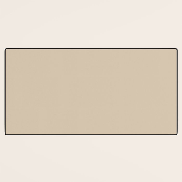 Mushroom Beige Solid Colour Desk Mat Gallery Image 3