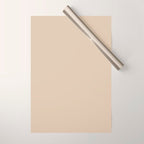 Mushroom Beige Solid Colour Wrapping Paper Gallery Image 1