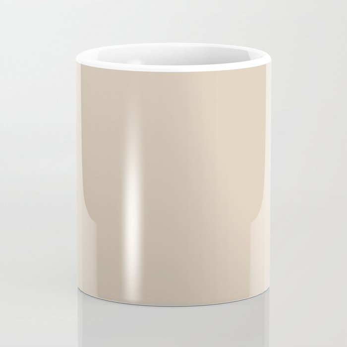 Mushroom Beige Solid Colour Coffee Mug Gallery Image 4