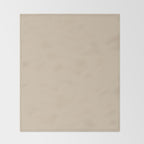 Mushroom Beige Solid Colour Throw Blanket Gallery Image 2