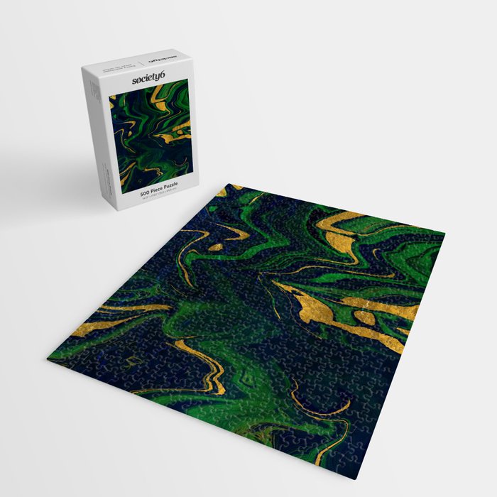 Rhapsody in Blue and Green and Gold Jigsaw Puzzle Gallery Image 2