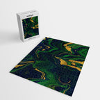 Rhapsody in Blue and Green and Gold Jigsaw Puzzle Gallery Image 2