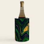 Rhapsody in Blue and Green and Gold Wine Chiller Gallery Image 3