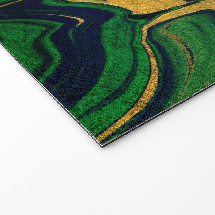 Rhapsody in Blue and Green and Gold Welcome Mat Gallery Image 2