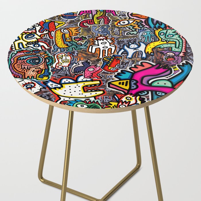 Stickers Attack Street Art Graffiti Side Table Gallery Image 2