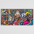 Stickers Attack Street Art Graffiti Desk Mat Gallery Image 3